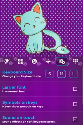 Kitty Keyboard Theme android App screenshot 7